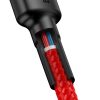 Baseus Cafule Cable Durable Nylon Cord USB-C PD / USB-C PD PD2.0 60W 20V 3A QC3.0 2M Red (CATKLF-H09)