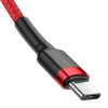 Baseus Cafule Cable Durable Nylon Cord USB-C PD / USB-C PD PD2.0 60W 20V 3A QC3.0 2M Red (CATKLF-H09)