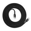 Baseus Cafule Cable durable nylon cable USB-C PD / USB-C PD PD2.0 60W 20V 3A QC3.0 2M black-gray (CATKLF-HG1)