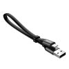 Baseus Nimble flat cable USB / Lightning cable with holder 2A 0.23M black (CALMBJ-B01)