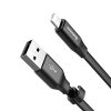 Baseus Nimble flat cable USB / Lightning cable with holder 2A 0.23M black (CALMBJ-B01)