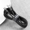 Baseus Cafule Cable durable nylon cable USB / micro USB 2A 3M black-gray (CAMKLF-HG1)