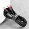 Baseus Cafule Cable durable nylon cable USB / micro USB 2A 3M black-red (CAMKLF-H91)