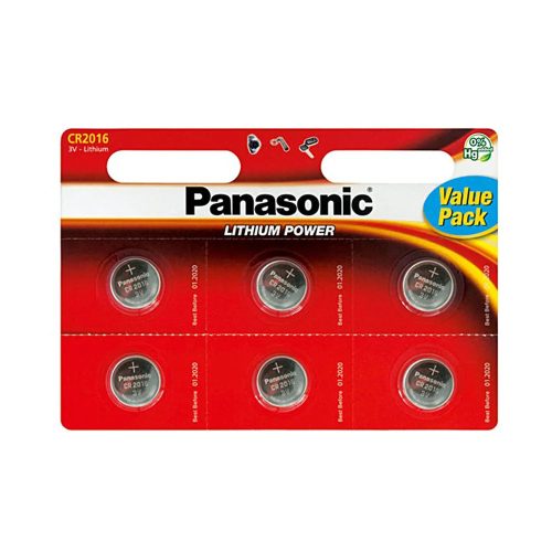 Panasonic Lithium gombelem 3V CR2016 6db blister