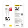 Dudao cable USB / Lightning 3A 1m white (L1L white)