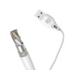 Dudao cable USB Type C 2.1A 1m white (L4T 1m white)