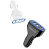 Dudao car charger quick charge Quick Charge 3.0 QC3.0 2.4A 18W 3x USB white (R7S white)