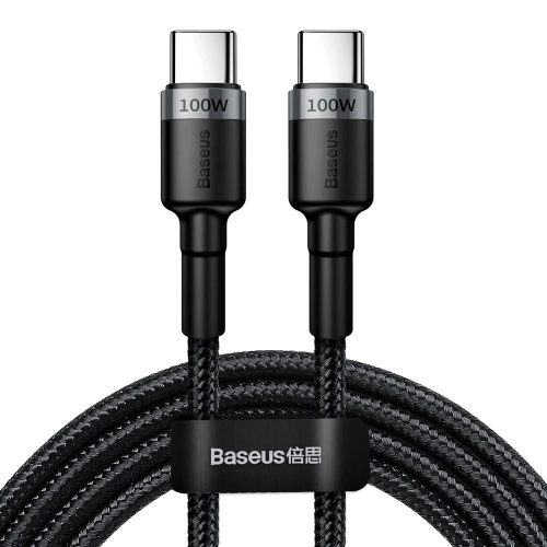 Baseus Cafule nylon cable USB Type C Power Delivery 2.0 100W 20V 5A 2m gray (CATKLF-ALG1)