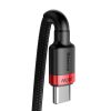 Baseus Cafule nylon cable USB Type C Power Delivery 2.0 100W 20V 5A 2m black (CATKLF-AL91)