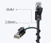 Ugreen cable internet network cable Ethernet patchcord RJ45 Cat 6A UTP 1000Mbps 1m black (70332)