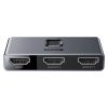 Baseus bi-directional switch splitter switcher HDMI - 2x HDMI 4K / 30 Hz gray (CAHUB-BC0G)