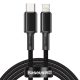 Baseus USB Type C - Lightning cable fast charging Power Delivery 20 W 2 m black (CATLGD-A01)