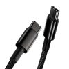 Baseus USB Type C - USB Type C cable Power Delivery Quick Charge 100 W 5 A 1 m black (CATWJ-01)