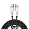 Baseus Cafule Series Metal Data USB Type C - USB Typ C Cable Power Delivery 100 W (20 V / 5 A) 2 m black (CATJK-D01)