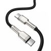 Baseus Cafule Series Metal Data USB Type C - USB Typ C Cable Power Delivery 100 W (20 V / 5 A) 2 m black (CATJK-D01)