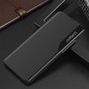 Eco Leather View Case elegant bookcase type case with kickstand for Samsung Galaxy A72 4G black