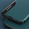 Eco Leather View Case elegant bookcase type case with kickstand for Samsung Galaxy A72 4G green