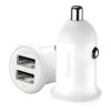 Baseus Grain Pro car charger 2x USB 4.8 A white (CCALLP-02)