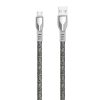 Dudao USB braided cable - micro USB 5 A 1 m gray (L3PROM gray)