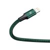 Baseus Rapid 3in1 USB Typ C - USB Typ C / Lightning / micro USB cable 20 W 1,5 m green (CAMLT-SC06)