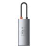 Baseus Metal Gleam 4in1 multifunctional HUB USB Type C - USB Type C Power Delivery 100 W / HDMI 4K 30 Hz / 1x USB 3.2 Gen 1 / 1x USB 2.0 (CAHUB-CY0G)