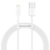 Baseus Superior USB - Lightning cable 2.4A 1.5 m White (CALYS-B02)