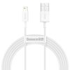 Baseus Superior USB - Lightning 2.4A 2 m cable White (CALYS-C02)