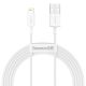 Baseus Superior USB - Lightning 2.4A 2 m cable White (CALYS-C02)