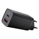 Baseus GaN2 Lite fast charger 65W USB / USB Type C Quick Charge 3.0 Power Delivery (gallium nitride) black (CCGAN2L-B01)