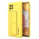 Wozinsky Kickstand Case Silicone Stand Cover for Samsung Galaxy A42 5G Yellow