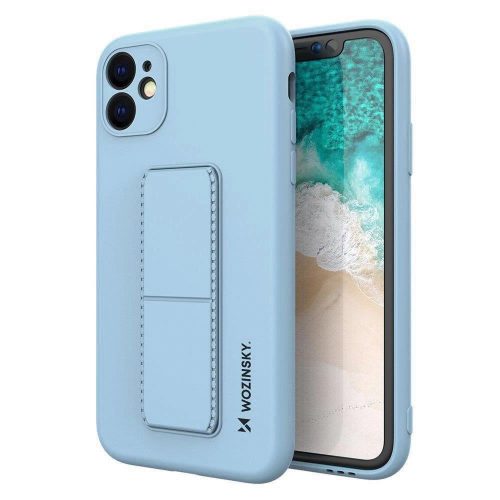 Wozinsky Kickstand Case Silicone Stand Cover for Xiaomi Redmi 10X 4G / Xiaomi Redmi Note 9 Light Blue