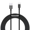 Baseus Superior USB Cable - USB Type C 66 W (11 V / 6 A) Huawei SuperCharge SCP 2 m black (CATYS-A01)