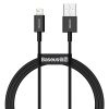 Baseus Superior USB - Lightning fast charging data cable 2,4 A 1 m black (CALYS-A01)