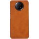 Nillkin Qin leather holster case for Xiaomi Redmi Note 9T 5G brown