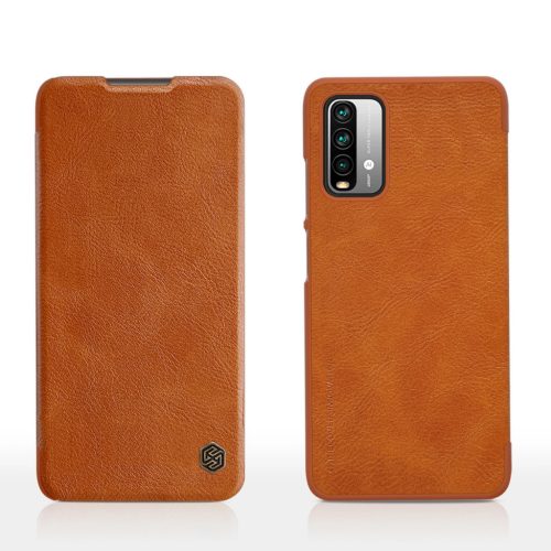 Nillkin Qin leather holster case for Xiaomi Redmi Note 9 4G brown