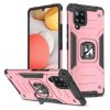 Wozinsky Ring Armor Case Kickstand Tough Rugged Cover for Samsung Galaxy A42 5G pink