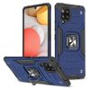 Wozinsky Ring Armor Case Kickstand Tough Rugged Cover for Samsung Galaxy A42 5G blue