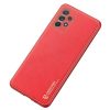 Dux Ducis Yolo elegant case made of soft TPU and PU leather for Samsung Galaxy A72 4G red