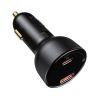 Baseus Superme fast car charger USB / USB Type C 100W PPS Quick Charge Power Delivery + USB cable Type C 100W (20V/5A) 1m black (TZCCZX-01)