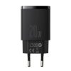 Baseus Compact fast charger USB / USB Type C 20W 3A Power Delivery Quick Charge 3.0 black (CCXJ-B01)