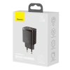 Baseus Compact fast charger USB / USB Type C 20W 3A Power Delivery Quick Charge 3.0 black (CCXJ-B01)