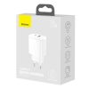 Baseus Compact fast charger USB / USB Type C 20W 3A Power Delivery Quick Charge 3.0 white (CCXJ-B02)