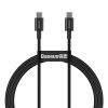 Baseus Superior Cable Cord USB Type C - USB Type C Quick Charge / Power Delivery / FCP 100W 5A 20V 1m black (CATYS-B01)