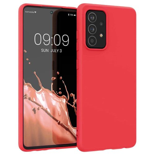 Silicone Case Soft Flexible Rubber Cover for Samsung Galaxy A22 4G red