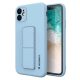 Wozinsky Kickstand Case Silicone Stand Cover for Samsung Galaxy A72 4G Light Blue