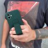 Wozinsky Kickstand Case Silicone Stand Cover for Samsung Galaxy A72 4G Dark Green