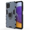 Ring Armor Case Kickstand Tough Rugged Cover for Samsung Galaxy A22 4G blue