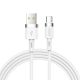 Joyroom USB - USB Typ C cable 2,4A 1,2 m (S-1224N2 White)