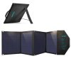 Choetech large 80W solar charger foldable DC, USB C, 2x USB PD, QC black (SC007)