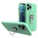 Ring Case silicone case with finger grip and stand for Samsung Galaxy S21+ 5G (S21 Plus 5G) mint